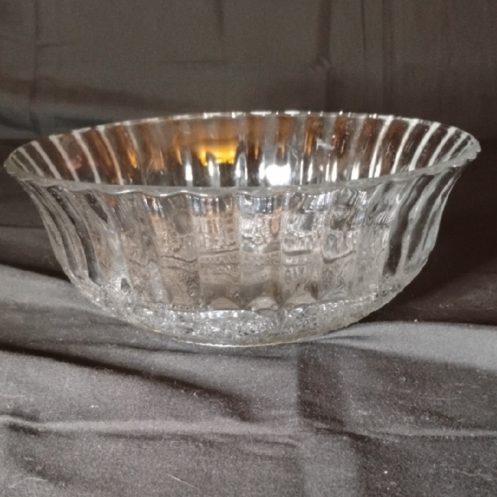 Elegant Clear Glass Bowl